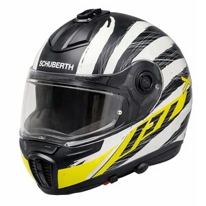 Schuberth E1 Modular Motorcycle Helmet Size XL 61 DOT Sena Ready Black Yellow